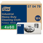 Tork Tork White Non Woven Fabric Cloths for Multipurpose Cleaning, Box of 60, 41.5 x 35.5cm, Single Use