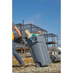 Rubbermaid Commercial Products Brute Wheeled 44gal Grey Polypropylene Waste Bin