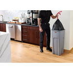 Rubbermaid Commercial Products Rubbermaid Commercial Products Untouchable 23gal Grey Polypropylene Waste Bin