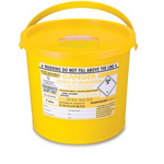 Crest Medical Sharpsguard 7L Yellow Acrylic Dustbin