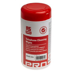 RS PRO Wet Phone Wipes, Dispenser Box of 100