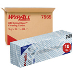 Kimberly Clark WypAll Blue Cloths for Industrial Cleaning, Dry Use, Bag of 25, 420 x 360mm, Repeat Use