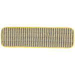 Rubbermaid Commercial Products 40cm Blue, Yellow Microfibre Mop Head for use with Hygen Frame & Handle