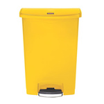 Rubbermaid Commercial Products Slim Jim 90L Yellow Pedal PE, PP Waste Bin