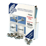 Jubilee 25 Piece Stainless Steel Banding Handy Pack Banding Kit, 9.5 → 12mm and 35 → 50mm Inside Diameter