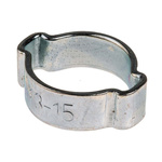RS PRO Steel O Clip, 7.5mm Band Width, 13 → 15mm ID