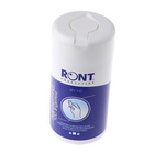 Ront Production Wet Anti-Bacterial Wipes, Dispenser Box of 100