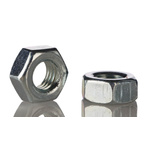 RS PRO, Bright Zinc Plated Steel Hex Nut, DIN 934, M3