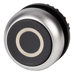 Eaton Flush Black Push Button - Momentary, M22 Series, 22mm Cutout, Round