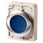 Eaton Flush Blue Push Button - Momentary, M30 Series, 30mm Cutout, Round