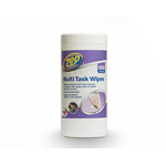 Zep Commercial Wet Anti-Bacterial Wipes, Dispenser Box of 100