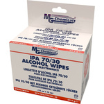 MG Chemicals 8241-W Wet Isopropanol Wipes, Box of 25