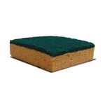 PREMINES Blonde, Green Sponge Scourer 140mm x 90mm x 25mm, for Cleaning Use