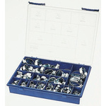 HI-GRIP 135 Piece Steel Worm Drive Hose Clip Kit, 9.5 → 12mm and 35 → 50mm Inside Diameter