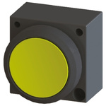 Siemens Round Yellow Push Button Head - Momentary, 3SB3 Series, 22mm Cutout, Round