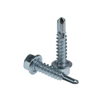 RS PRO Bright Zinc Plated Steel Self Drilling Screw M5.5 x 25mm Long
