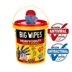 Big Wipes HEAVY DUTY PRO+ Wet Disinfectant Wipes, Bucket of 240