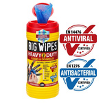 Big Wipes HEAVY DUTY PRO+ Wet Disinfectant Wipes, Dispenser Box of 80