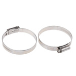 HI-GRIP Stainless Steel Slotted Hex Worm Drive, 13mm Band Width, 60 → 80mm ID