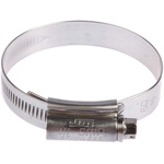 HI-GRIP Stainless Steel Slotted Hex Worm Drive, 13mm Band Width, 45 → 60mm ID