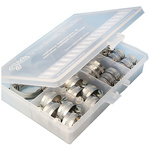 Jubilee 32 Piece Stainless Steel Worm Drive Hose Clip Kit, 9.5 → 12mm and 30 → 40mm Inside Diameter