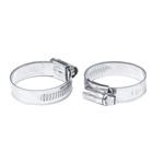 RS PRO Stainless Steel Hex Screw Worm Drive, 12mm Band Width, 35 → 50mm ID