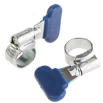 RS PRO Zinc-Plated Mild Steel Thumb Screw Worm Drive, 9.5mm Band Width, 9.5 → 12mm ID