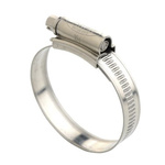 RS PRO Stainless Steel 316 Slotted Hex Hose Clip, 12.3mm Band Width, 18 → 25mm ID