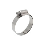 RS PRO Stainless Steel Slotted Hex Hose Clip, 16mm Band Width, 25 → 44mm ID