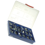 JCS Hi-Torque 157 Piece Steel Bolt Drive Hose Clip Kit, 7 → 9mm and 16 → 18mm Inside Diameter