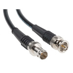 TE Connectivity Male BNC to Female BNC RG59 Coaxial Cable, 75 Ω
