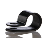 HellermannTyton 9.5mm Black, Polyamide P Clip