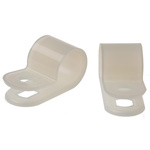 RS PRO 9.5mm Natural, Nylon P Clip