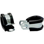 RS PRO 8mm Black, Steel P Clip