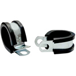 RS PRO 12mm Black, Steel P Clip