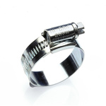 HI-GRIP Mild Steel Slotted Screw Hose Clip, 0.9mm Band Width, 220mm ID
