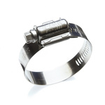 HI-TORQUE Stainless Steel Slotted Screw Hose Clip, 0.8mm Band Width, 260mm ID