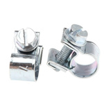 JCS Mild Steel Bolt Head Hose Clip, 0.6mm Band Width, 17mm ID