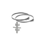 HENSEL Stainless Steel Hex Screw Hose Clip Kit, 60 → 150mm ID