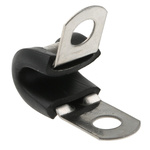 JCS 6mm Black, Stainless Steel P Clip