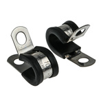 JCS 8mm Black, Stainless Steel P Clip