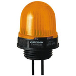 Werma EM 230 Yellow LED Beacon, 24 V dc, Steady, Panel Mount