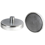 Eclipse Pot Magnet 13mm Threaded Hole Samarium Alloy, 4kg Pull