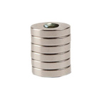 RS PRO Disc Magnet 20mm Screw Steel, 40N Pull