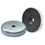 Eclipse Pot Magnet 20mm Hole Ferrite, 2.7kg Pull