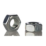 RS PRO, Bright Zinc Plated Steel Hex Nut, DIN 934, M4