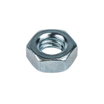 RS PRO, Bright Zinc Plated Steel Hex Nut, DIN 934, M6