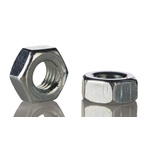 RS PRO, Bright Zinc Plated Steel Hex Nut, DIN 934, M8