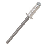 RS PRO Aluminium Blind Rivet, 4mm