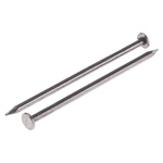 RS PRO Bright Steel Round Nails; 65mm x 2.65mm; 500g Bag